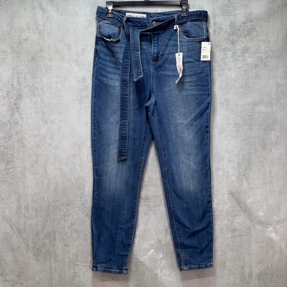 Vanilla Star Denim - Vanilla Star Utility Denim Belted Waist Tie Ankle